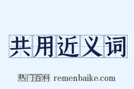 共用近义词是什么意思的图片